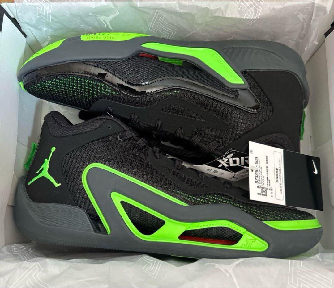 新品Nike Jordan Tatum 1 Black/Green 28cm