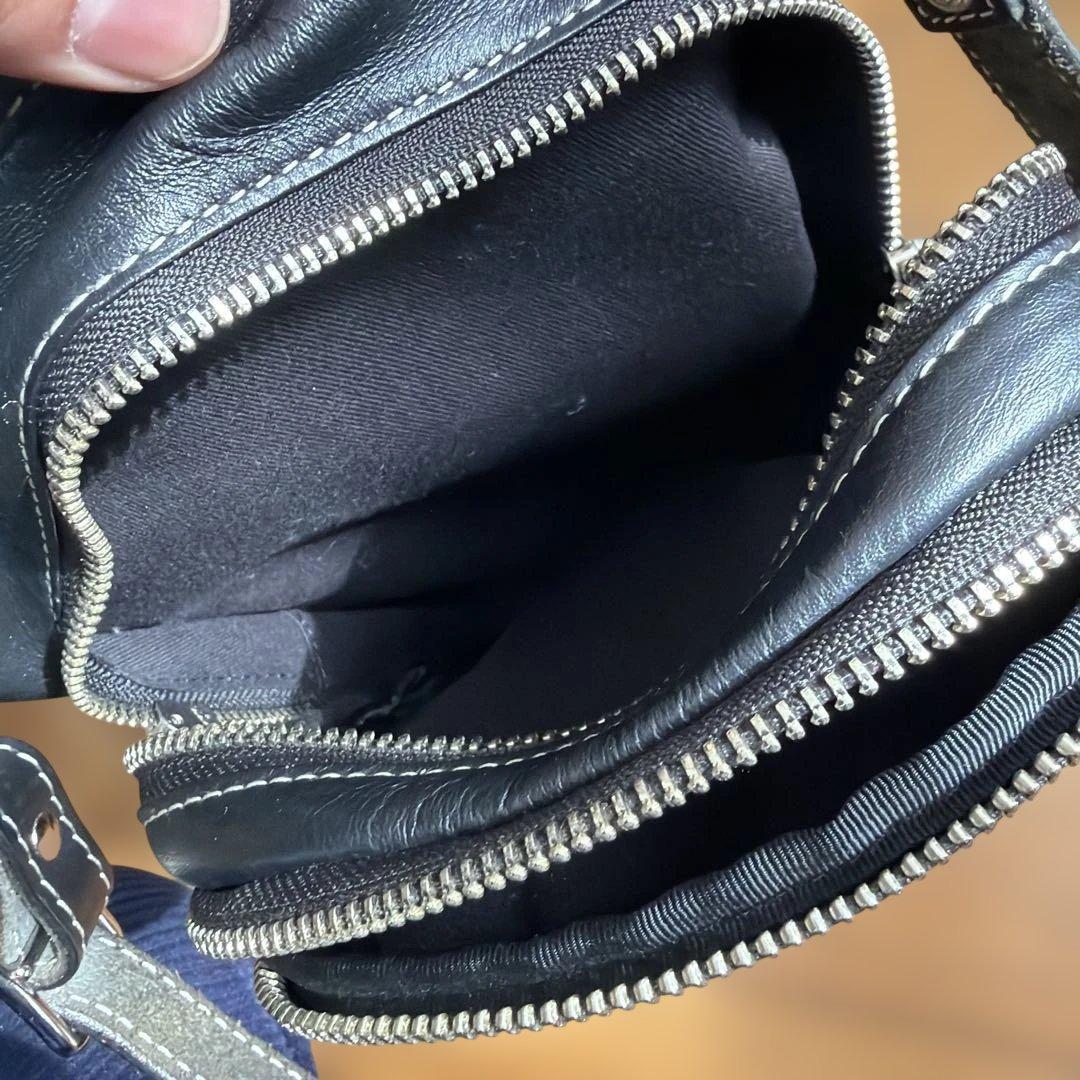 DEGNER レザー ホルスターバッグ　ボディバッグ 黒　美品