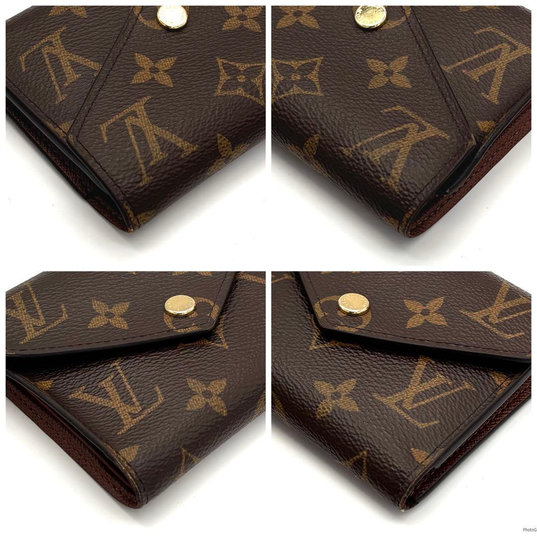 【新品同様】新型IC ルイヴィトン モノグラム ヴィクトリーヌ 三つ折り財布