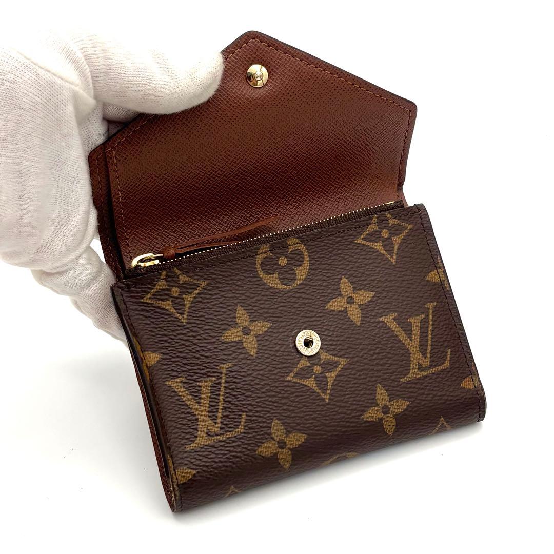 【新品同様】新型IC ルイヴィトン モノグラム ヴィクトリーヌ 三つ折り財布