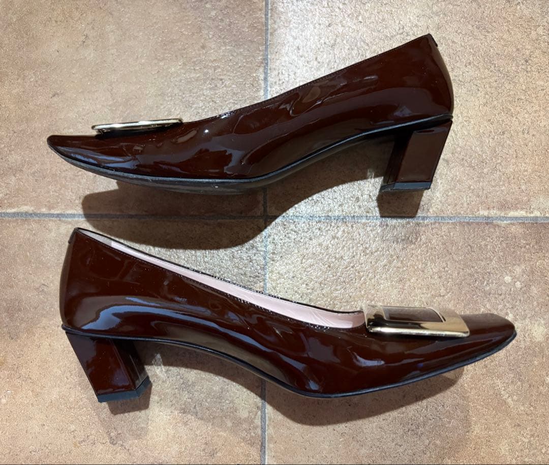 ロジェヴィヴィエ◼️チョコレートブラウンパンプス 36