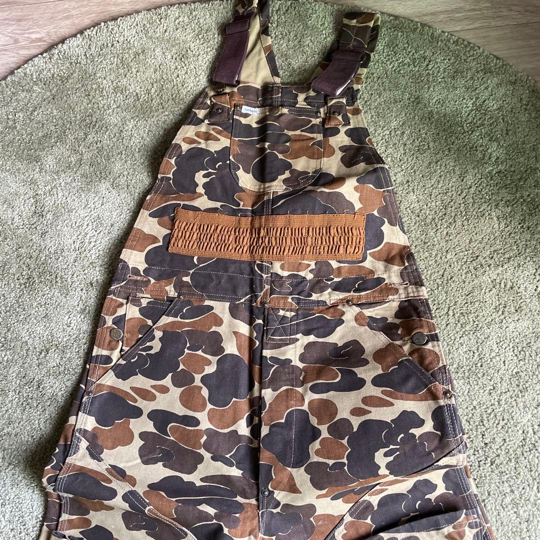 carharttカーハート　100周年　80s オーバーオール　カモ　ダブルニー