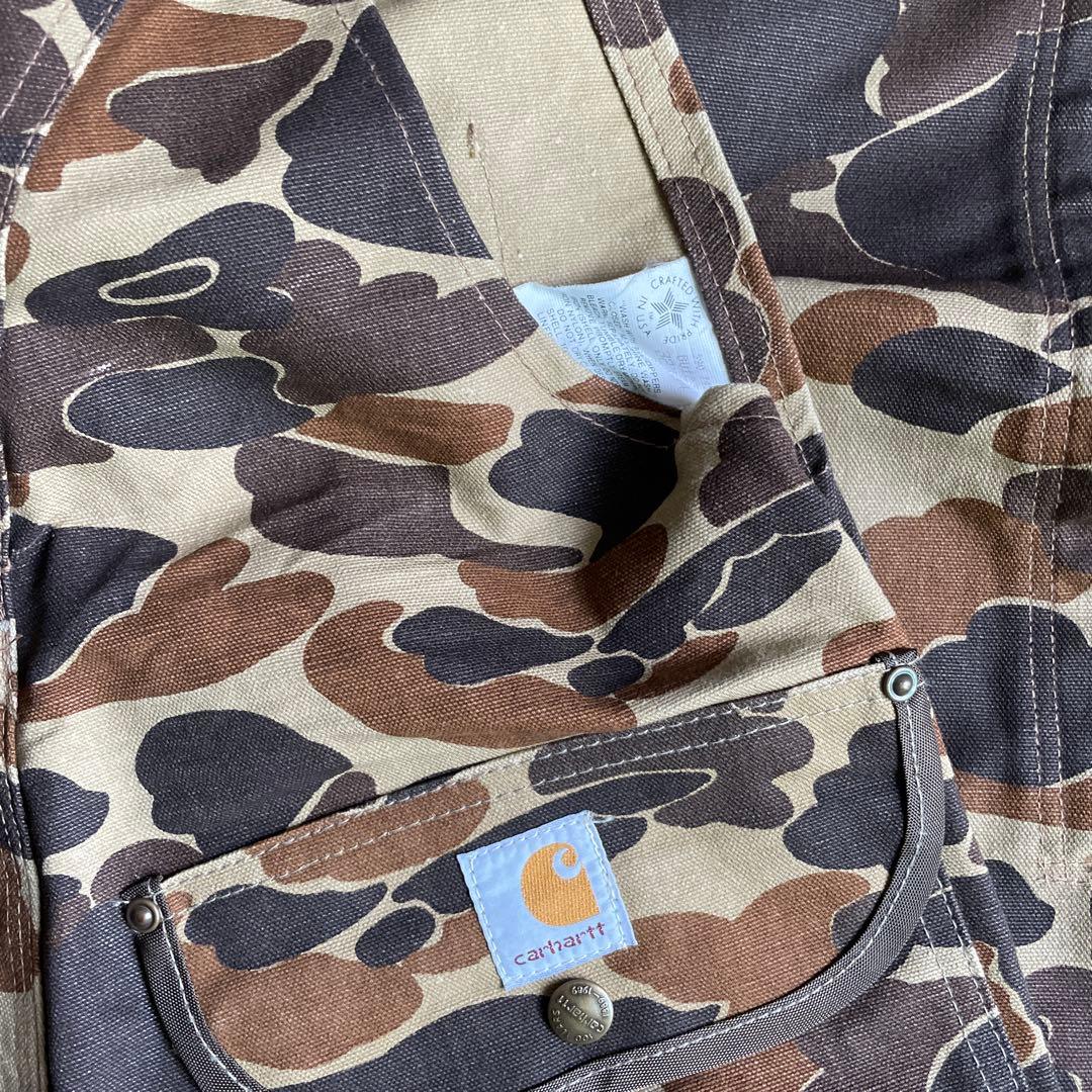 carharttカーハート　100周年　80s オーバーオール　カモ　ダブルニー