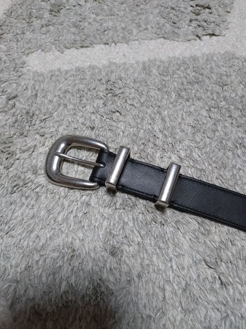 CELINE ブラック レザーベルト 収納袋付き