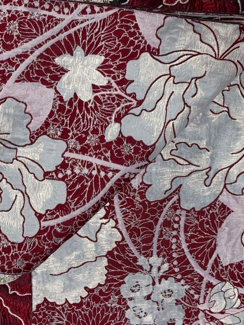 大人兵児帯【シャクヤク紅】【グリーンリリアルプ】のセット