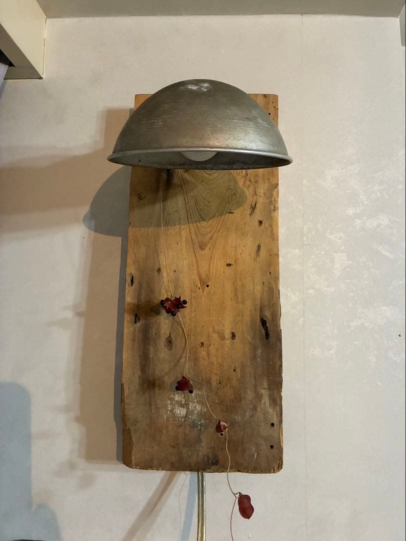 古道具 壁掛けライト 古材 シャビー 古雑貨