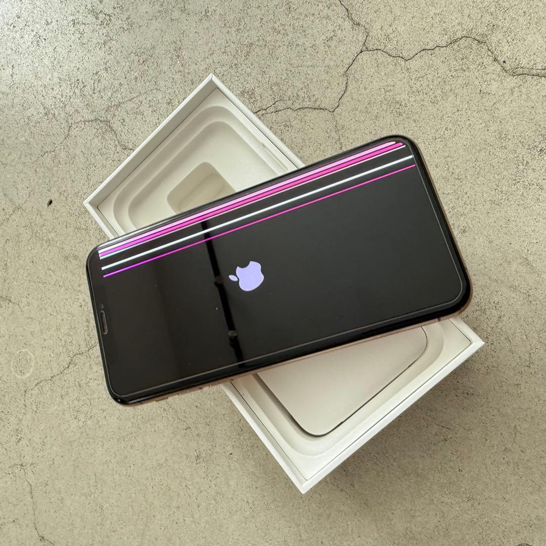 Apple iPhone XS ゴールド 本体　画面線あり