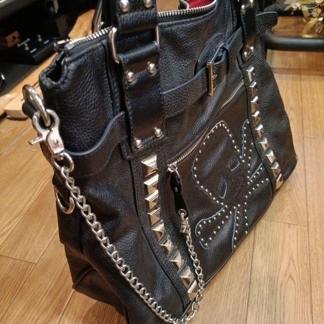 Roen×semantic design スタッズ付き ブラックトートバッグ