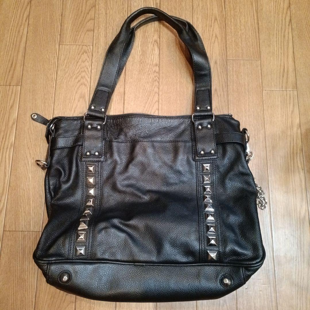 Roen×semantic design スタッズ付き ブラックトートバッグ