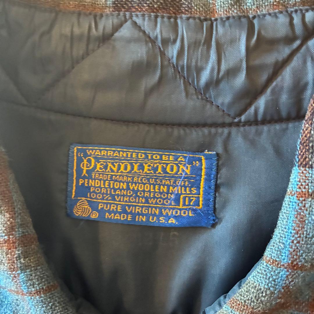 Pendleton ネルシャツ 17サイズ 70s