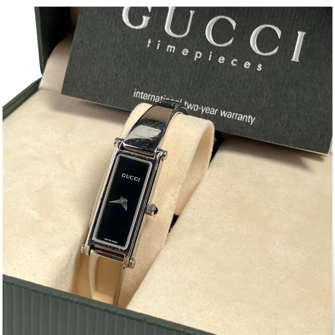 【新品電池/稼働】グッチ バングルウォッチ 腕時計 レディース クォーツ