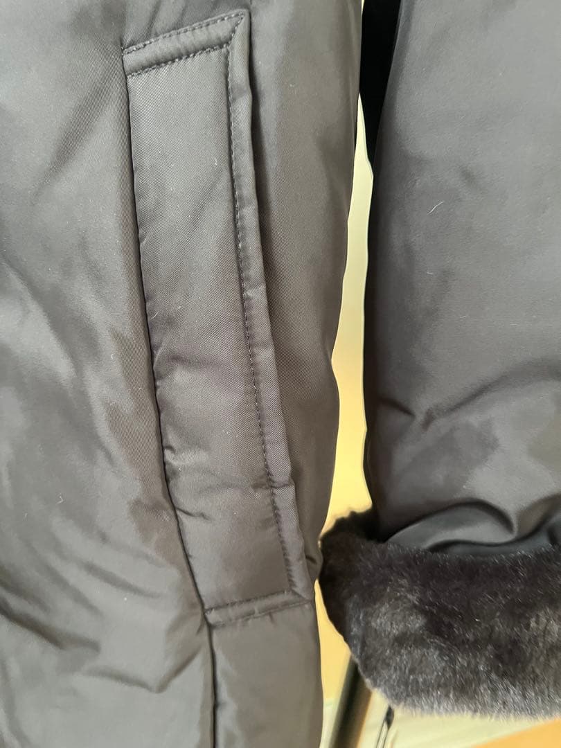 【美品】graciaスタンドカラーダウンコート ブラック(L) dinos商品