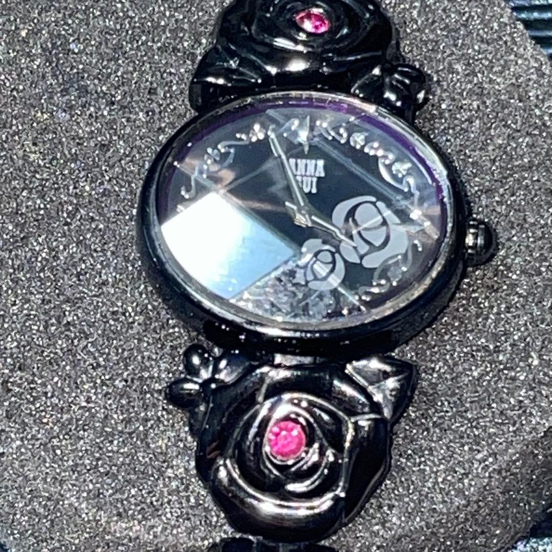 限定モデル ANNA SUI ブラックローズ時計