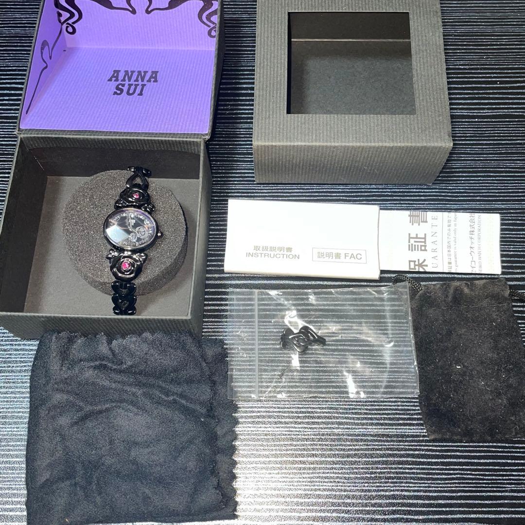 限定モデル ANNA SUI ブラックローズ時計