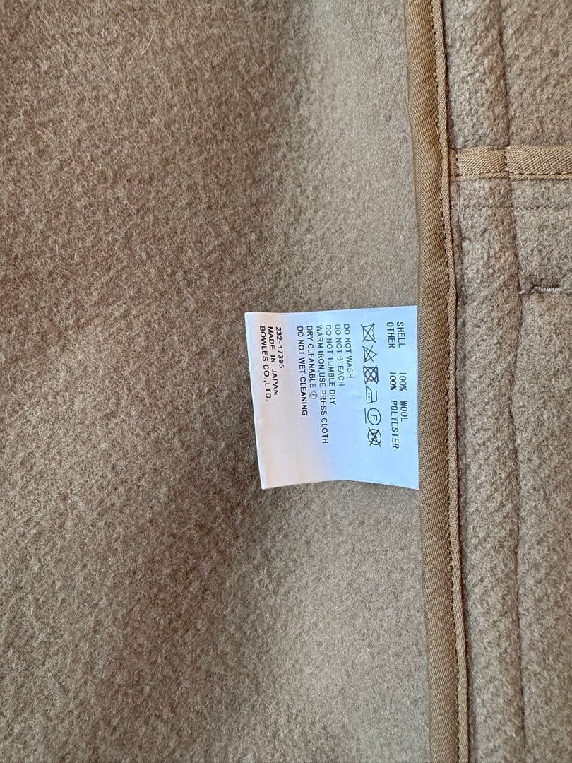 【HYKE 】ダブルフェイスダッフルジャケットsize1 ベージュ