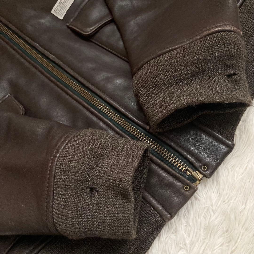 ✨羊革✨ダブルタップスWTAPS レザージャケット フライトジャケットA-2 茶