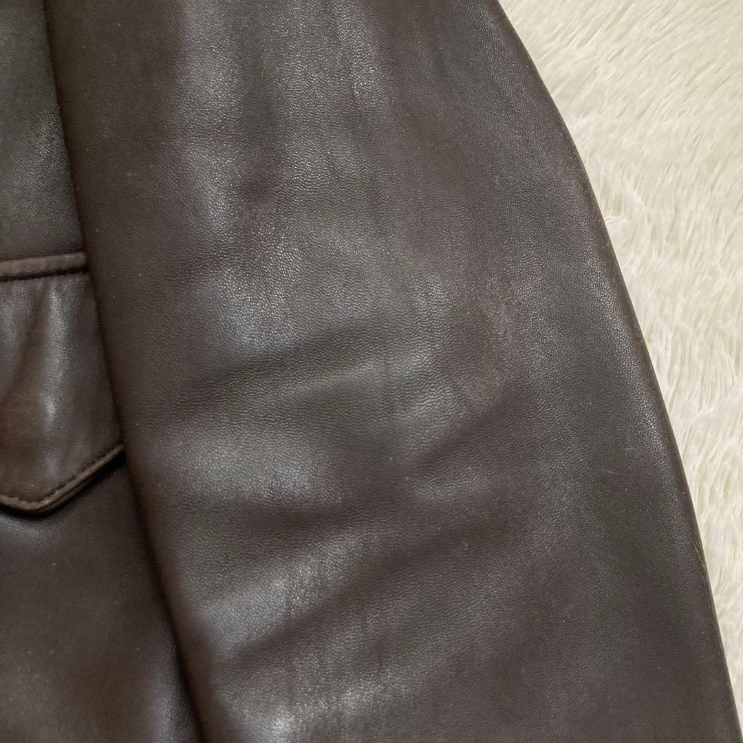 ✨羊革✨ダブルタップスWTAPS レザージャケット フライトジャケットA-2 茶