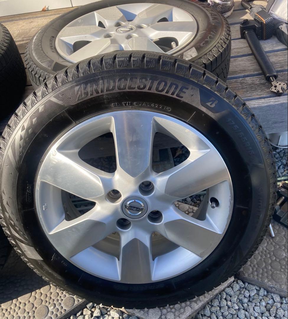 専用出品ブリザック VRX3 175/65/15 ＋日産ノート純正ホイール×4本
