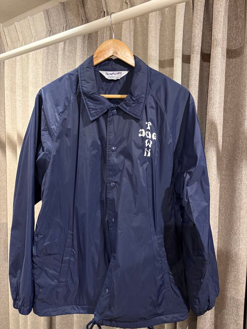【りーる】BLUCO×DOGTOWN ネイビー コーチジャケット