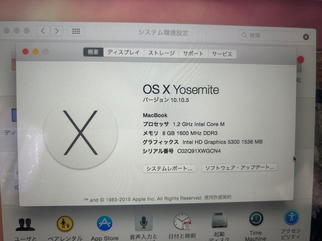 MacBook 2015 12インチ ジャンク
