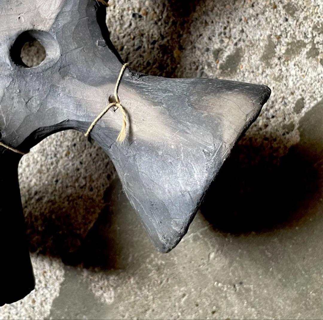 ヴィンテージ オアハカ　イームズミッドセンチュリーオブジェ黒陶ベルメキシコ