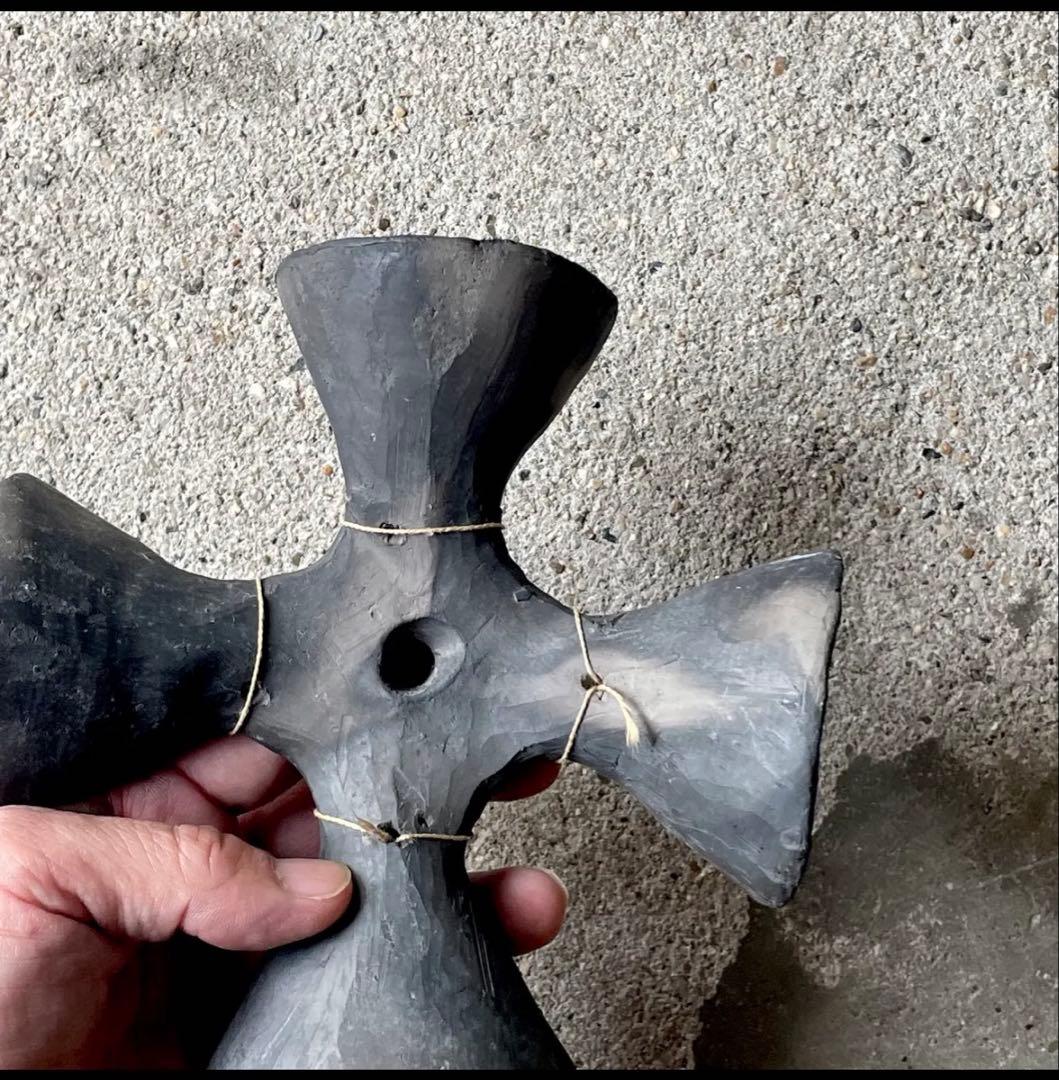 ヴィンテージ オアハカ　イームズミッドセンチュリーオブジェ黒陶ベルメキシコ