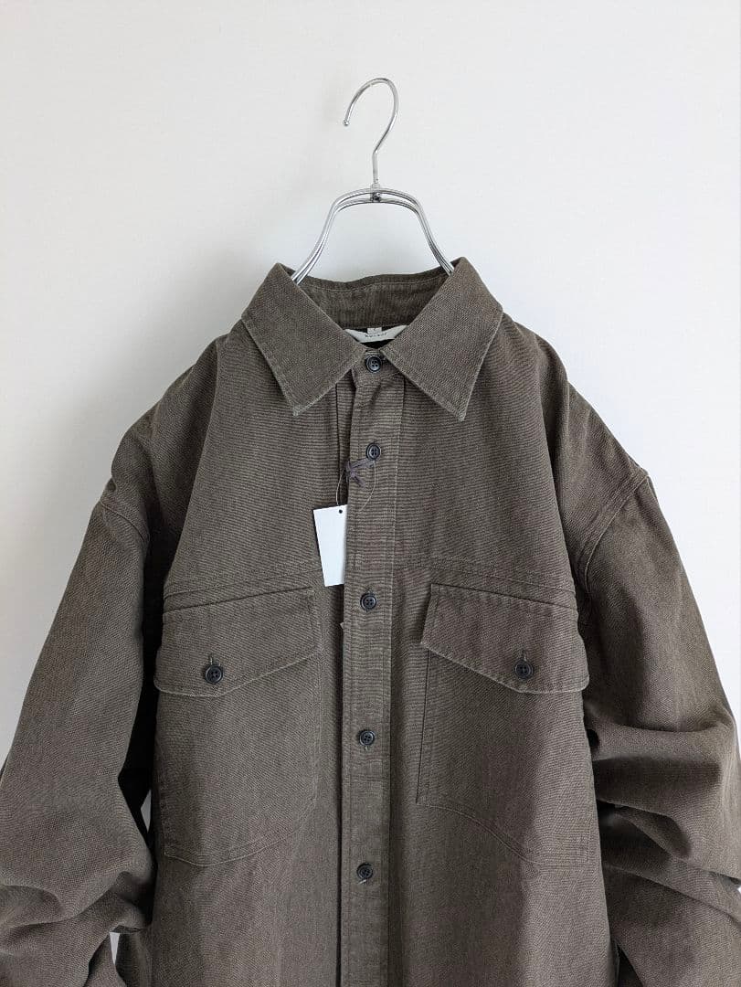 新品 kontor コントール ロングスリーブピグメントシャツ