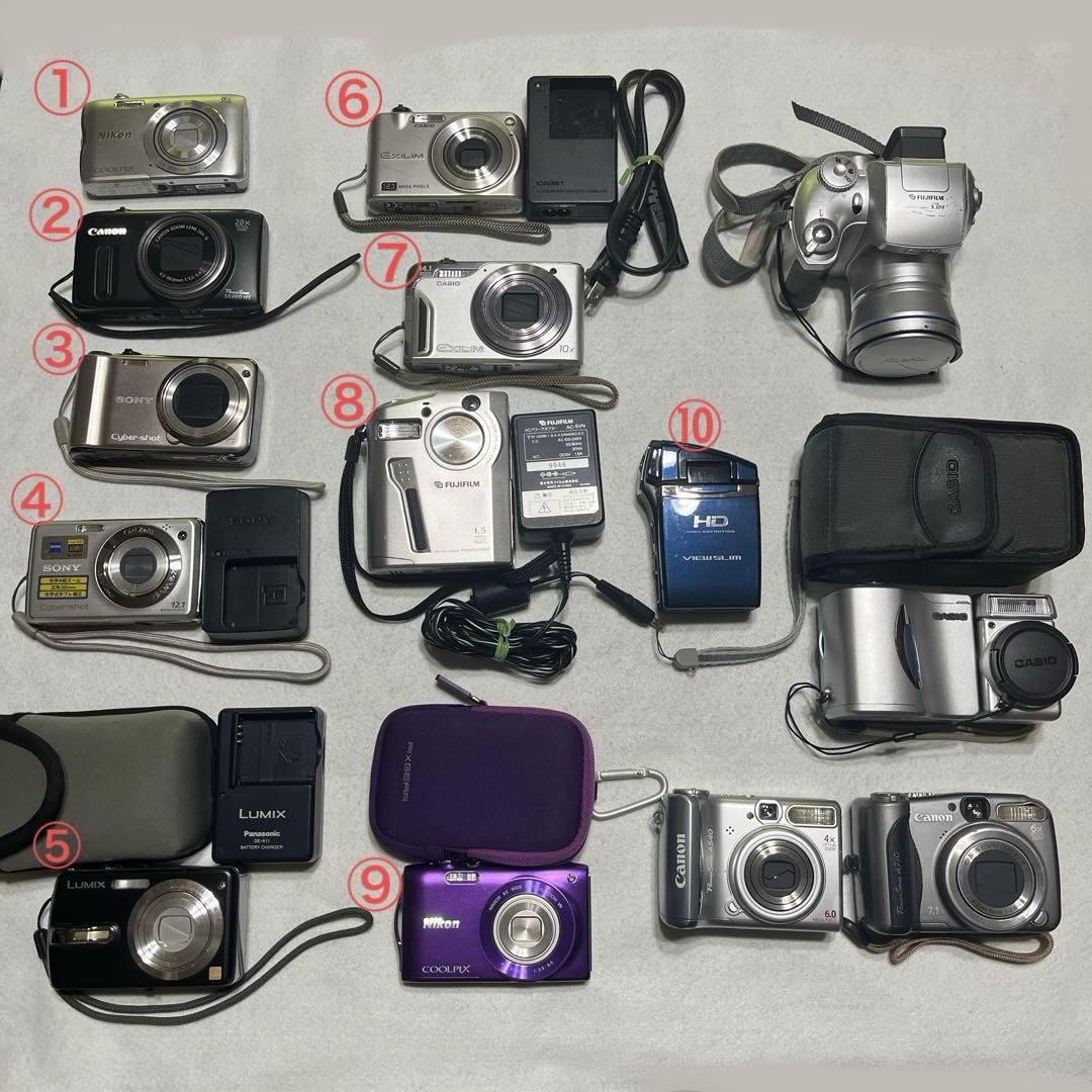 S*H様 デジカメ　14台まとめ売り《ジャンク》