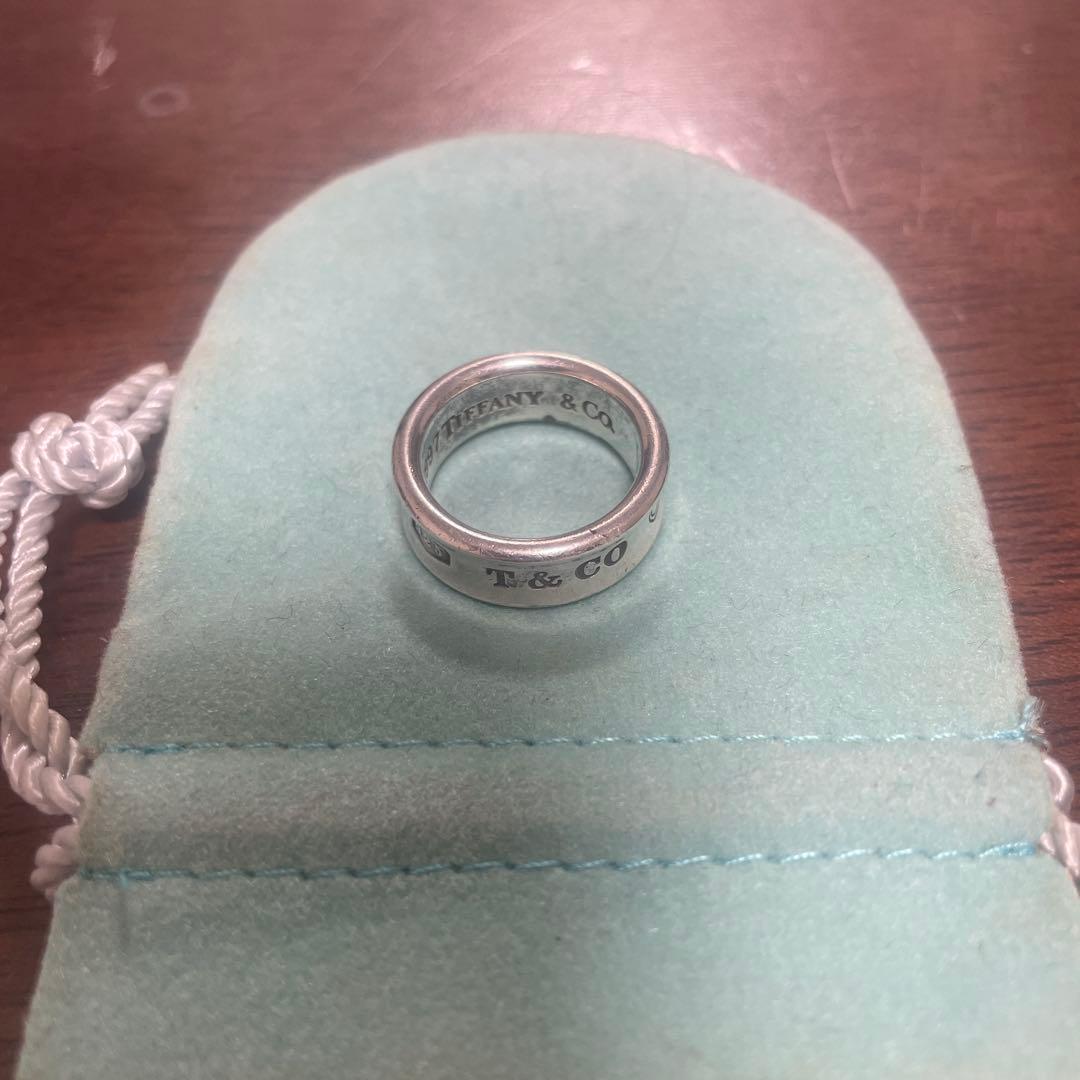 TIFFNY&Co.／ティファニー　ナローリング　シルバーリング