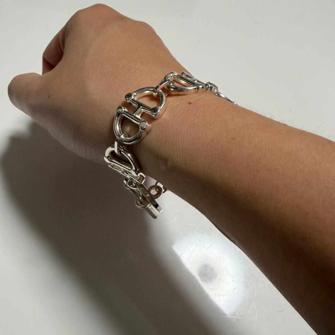 CELINE セリーヌ ヴィンテージ ブレスレット シルバー 重厚感