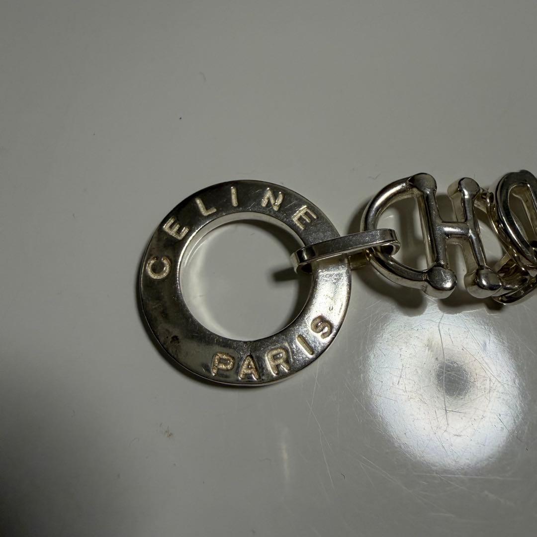 CELINE セリーヌ ヴィンテージ ブレスレット シルバー 重厚感