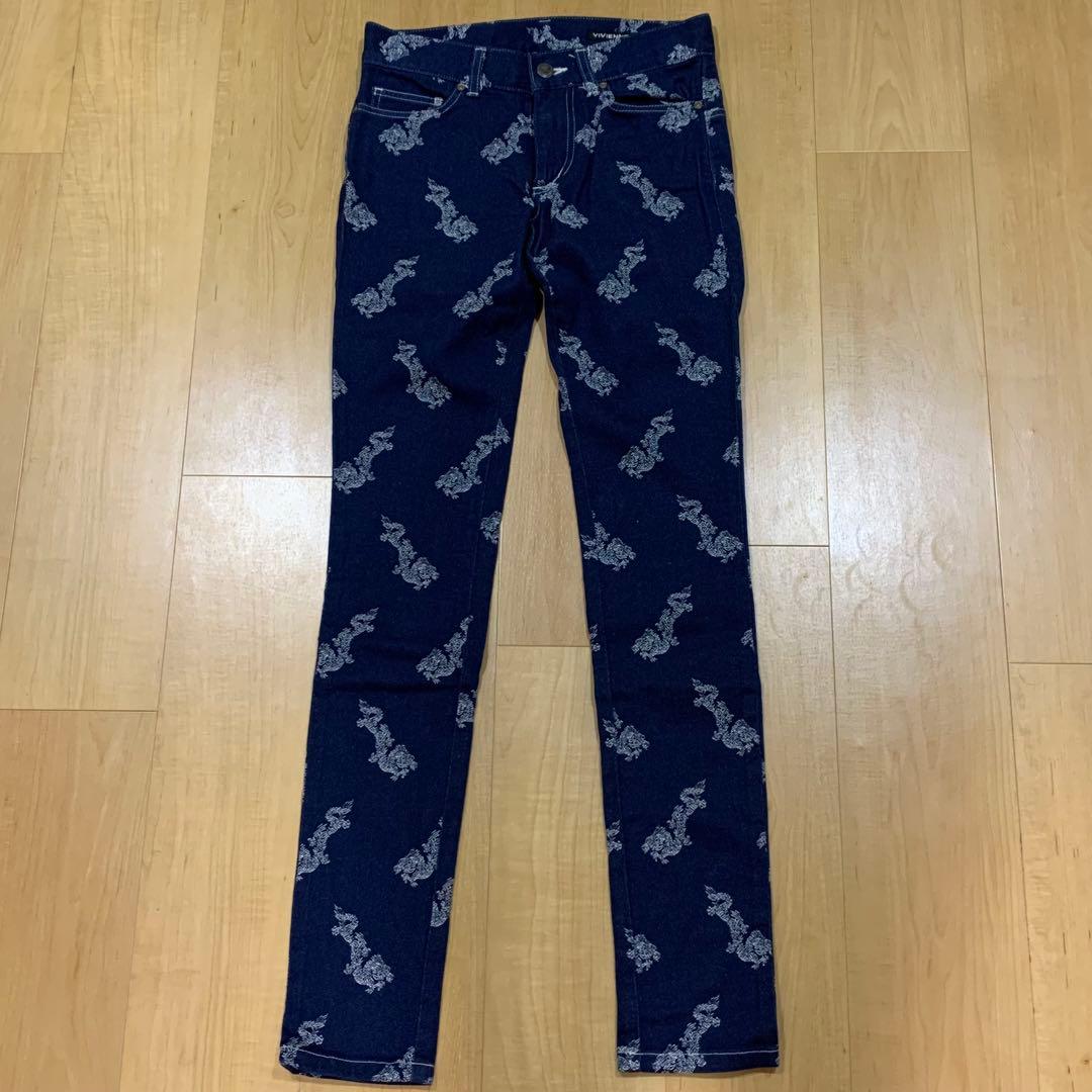 ヴィヴィアンタム　VIVIENNE TAM ドラゴンデニム　スキニー