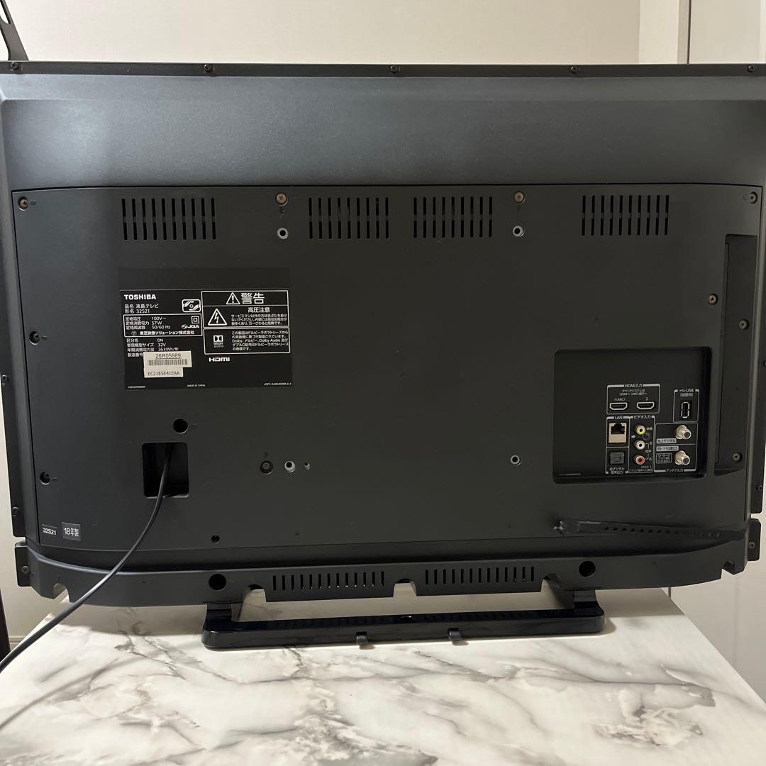 TOSHIBA 液晶テレビ 32S21 32型 18年製