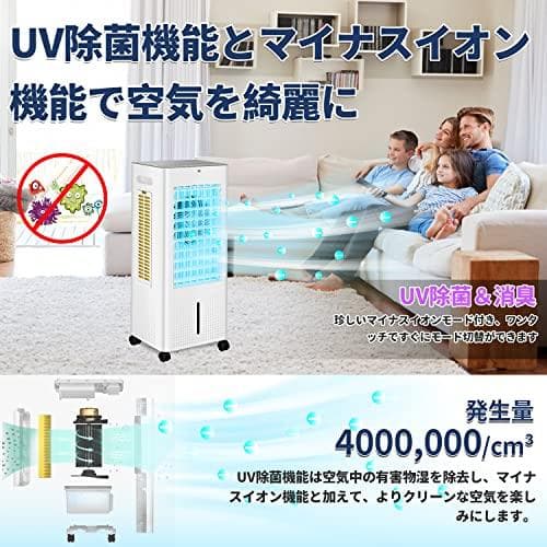 冷風扇 冷風機 強力 人気 冷風扇風機 8L大容量【3方向で吸水し冷感UP】扇A