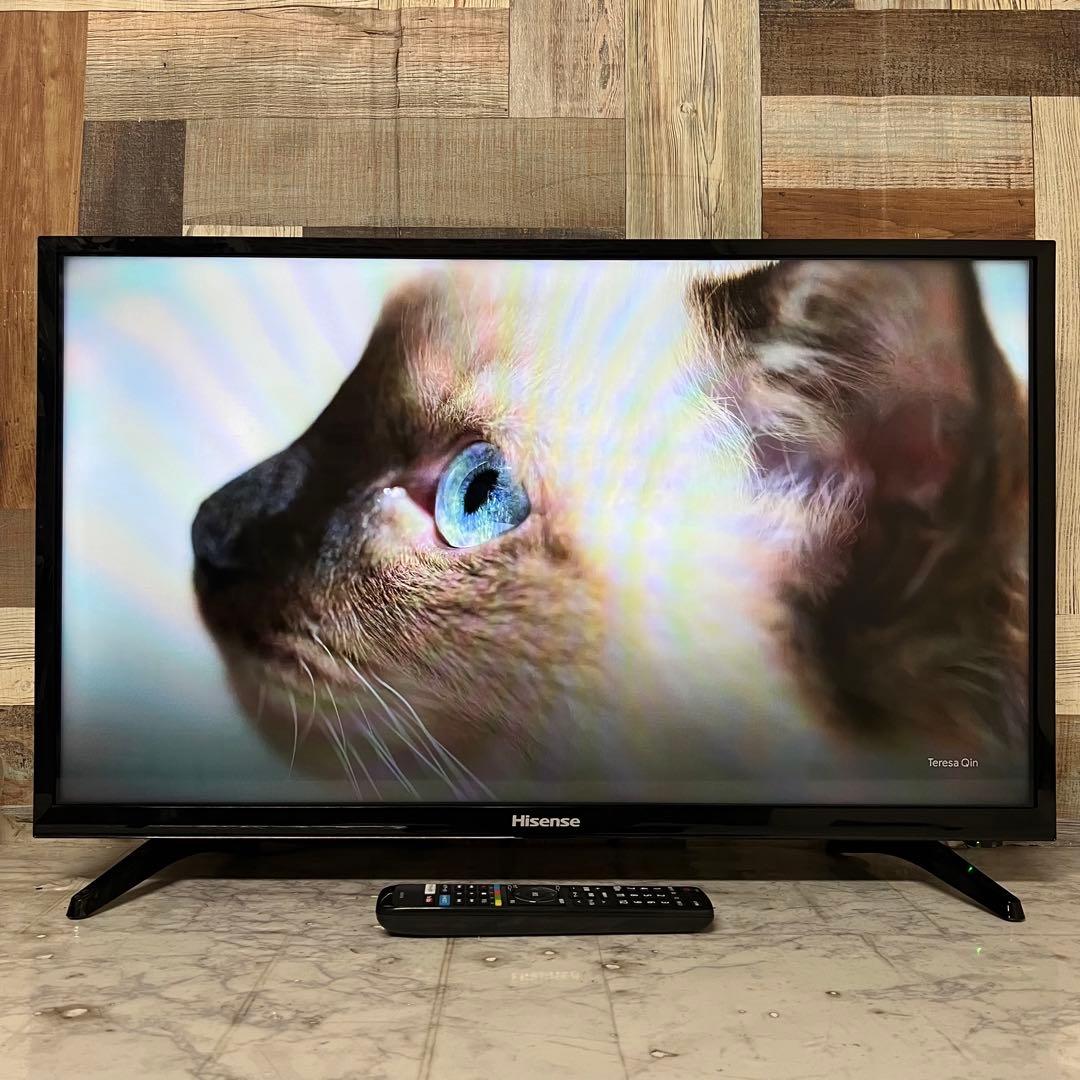 即日受渡❣️全国送料込ハイセンス32型テレビYouTube.U-NEXT視聴可能