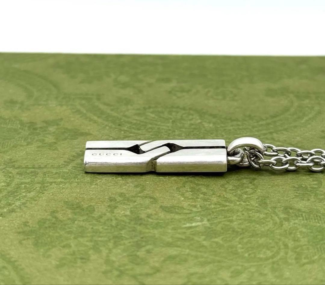 GUCCI シルバーペンダントネックレス　正規店購入後