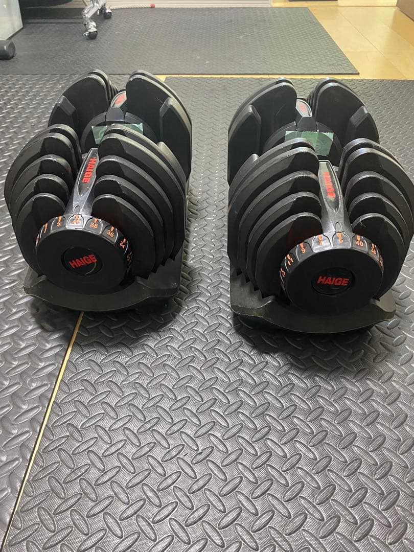 HAIGE可変ダンベル 40kg2個&リーディングエッジトレーニングベンチ