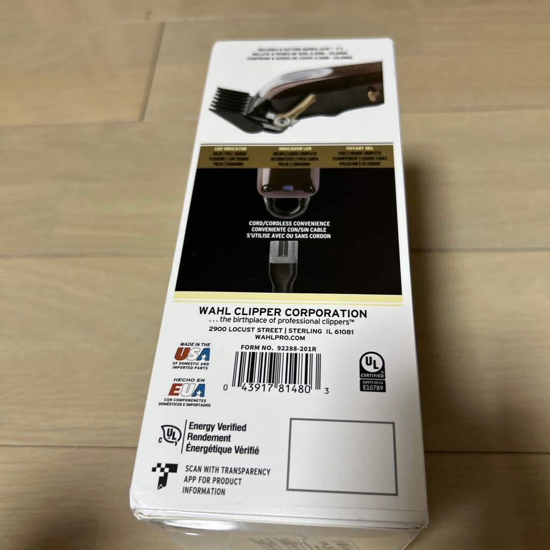 未使用品WAHL Magic Clip コードレスバリカン　レッド