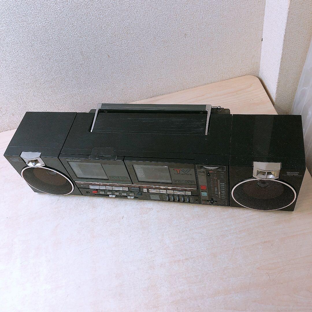 あ*し様 通電OK シャープ ラジカセ レトロ 当時物 QT88MKII SHA