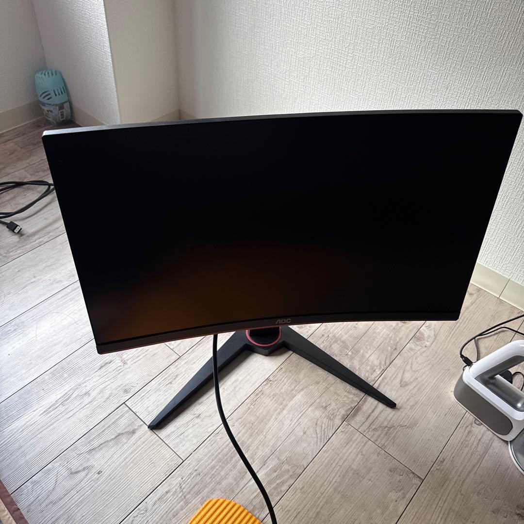AOC 湾曲モニター 23.6インチ　144hz 本体　ゲーミングモニター