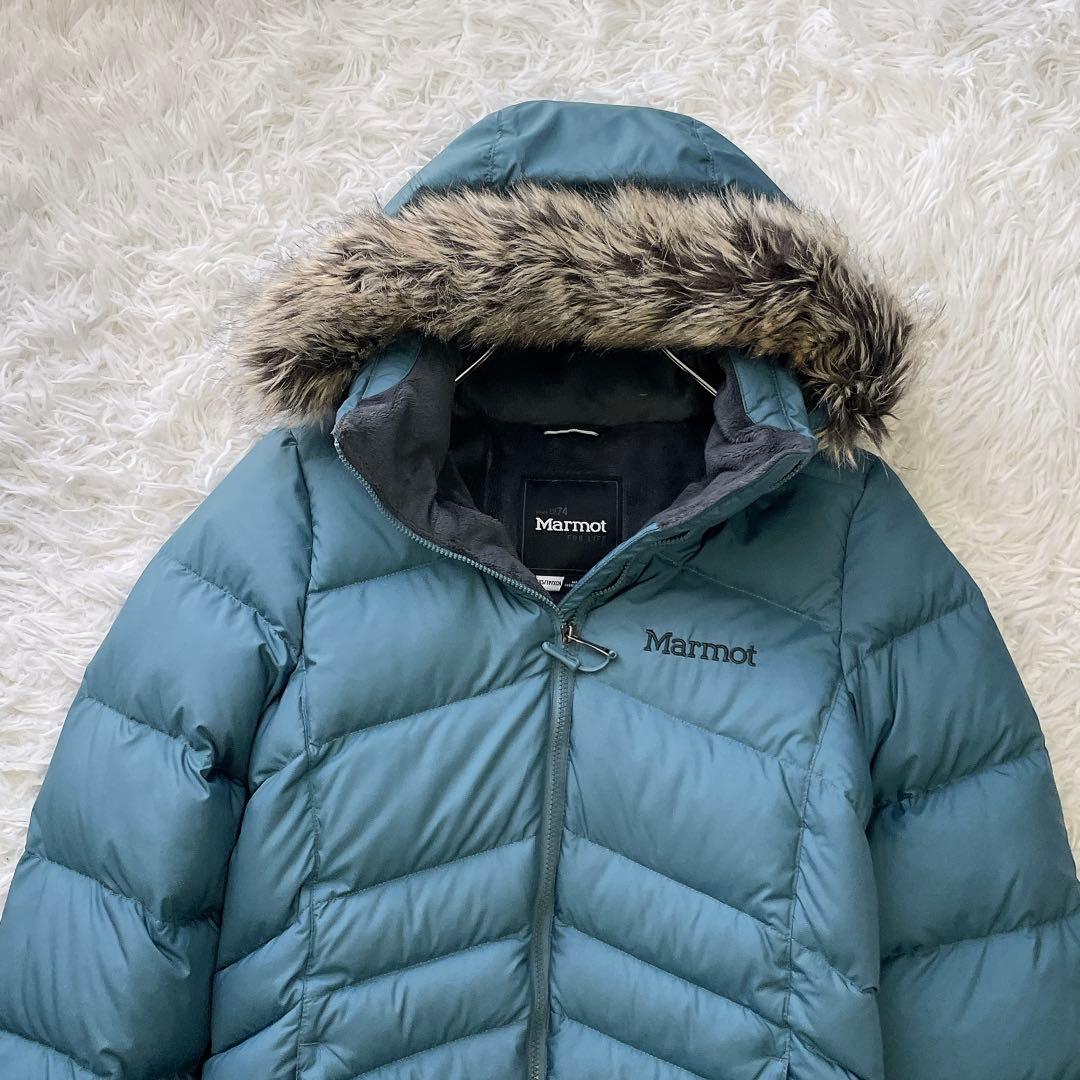 美品✨希少色✨Marmot ロングダウンコート 700FP フードファー XS