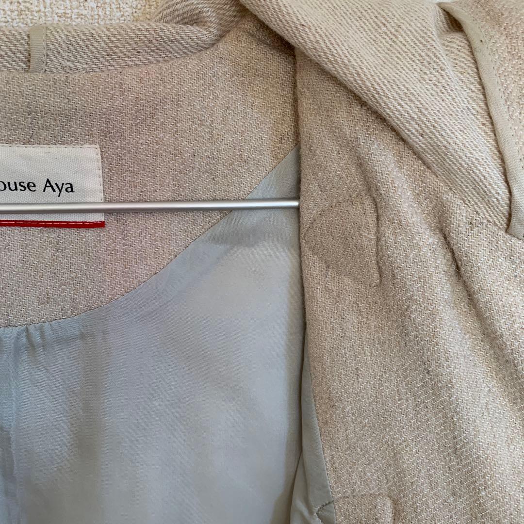 コットンハウスアヤさんのふんわりダッフルコート♡明るいベージュです♡