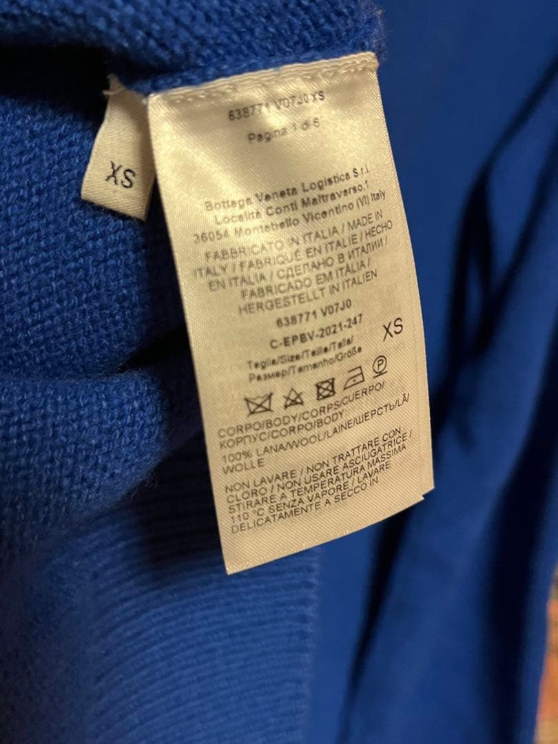 トップス bottega veneta blue sweater XS
