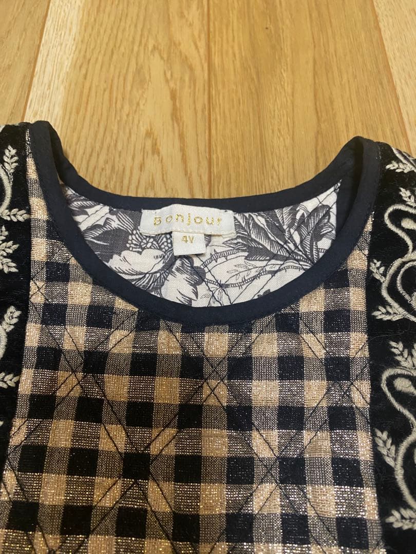 ワンピース Bonjour diary CHASUBLE PINAFORE DRESS