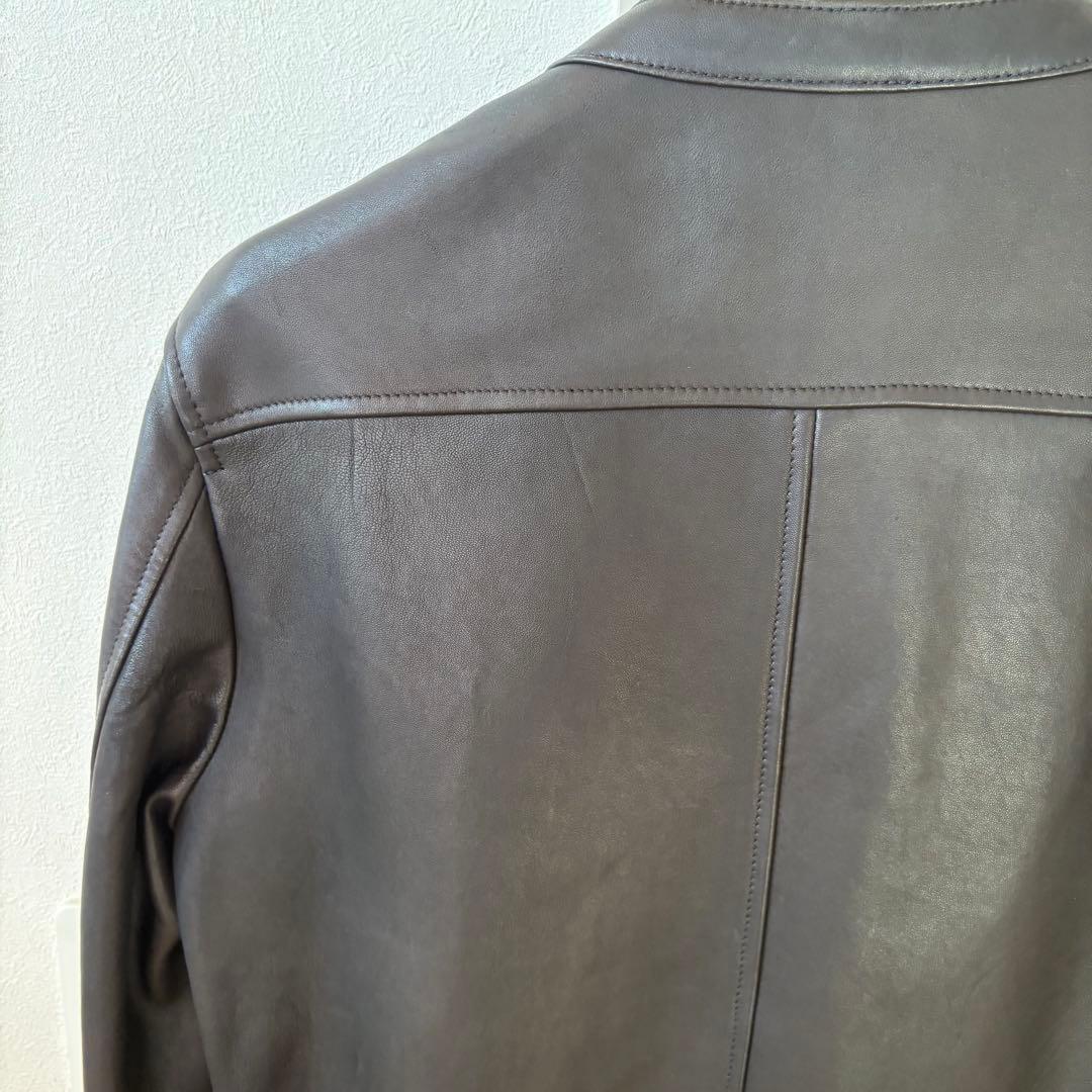 と*ぼ様 UNITED TOKYOラムレザーシングルライダースジャケット