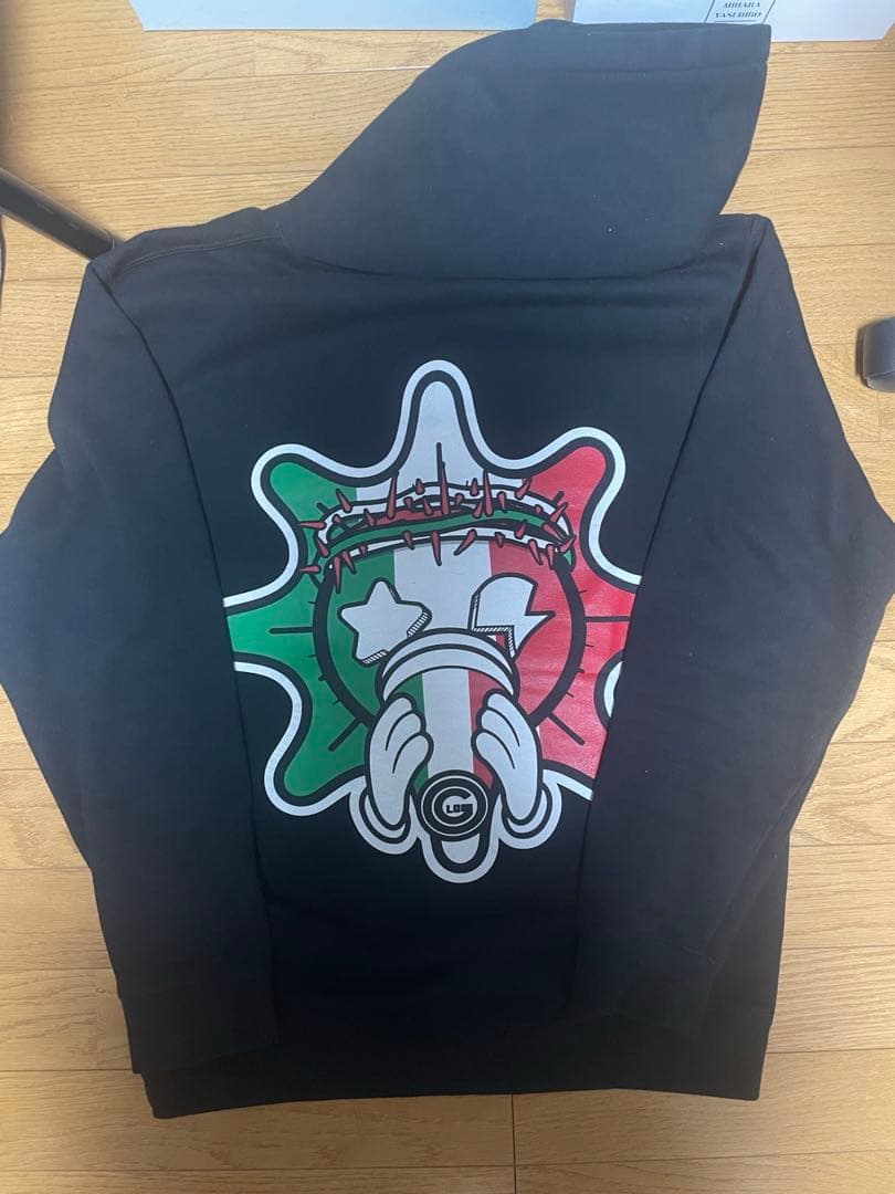 【real君 macra着用】 glo gang フーディ パーカー