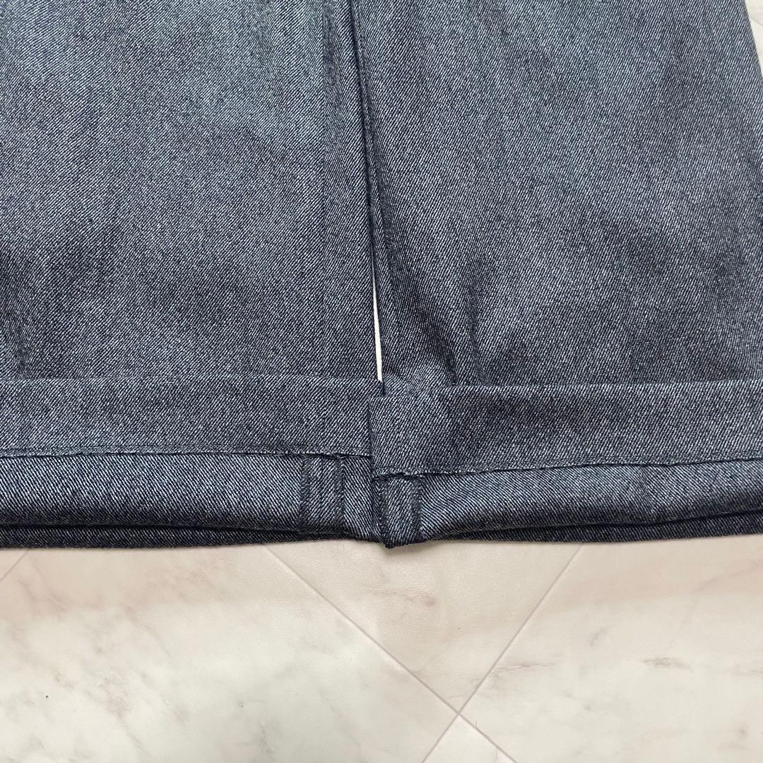 組曲　大きいサイズ2XL パンツスーツ　グレー　カシミヤ混