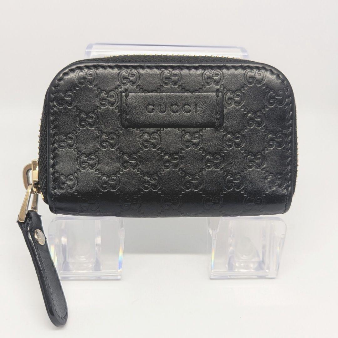 たくさん　グッチ　ケース　GG　マイクロシマ　ラウンドジップ　黒