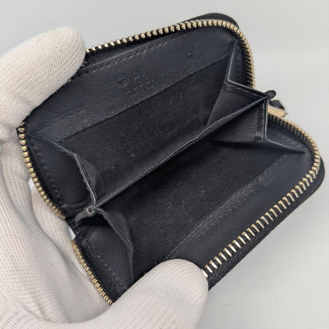 たくさん　グッチ　ケース　GG　マイクロシマ　ラウンドジップ　黒