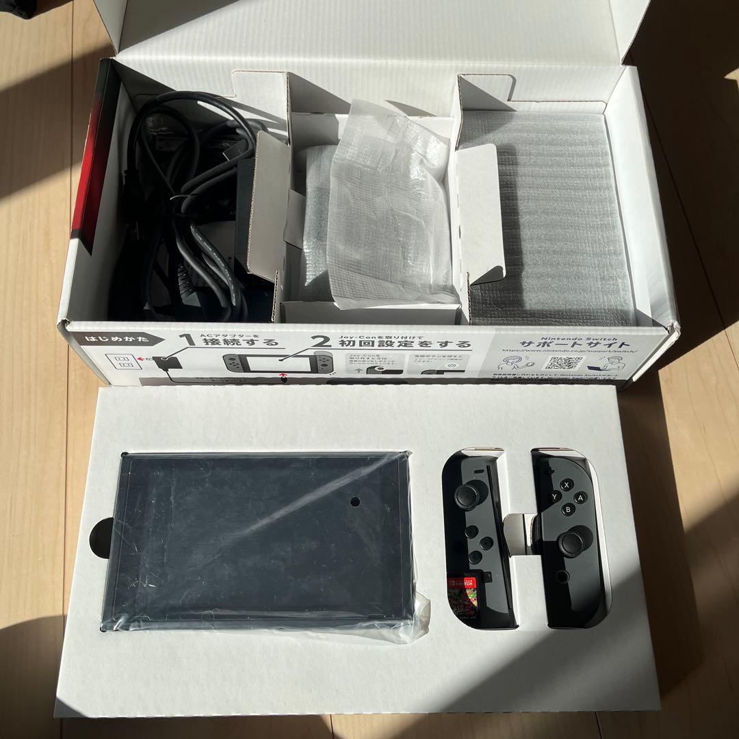 Nintendo Switch 本体　完品+スプラトゥーン2有線アダプタ